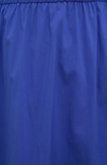 Женская хлопковая юбка PIETRO BRUNELLI синего цвета, арт. G0W219/C0P319 | Фото 5 (Региональные ограничения белый список (Axapta Mercury): RU; Женское Кросс-КТ: Юбка-одежда; Материал внешний: Хлопок; Длина Ж (юбки, платья, шорты): Миди; Стили: Кэжуэл)