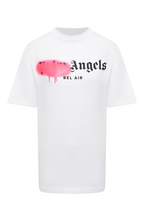 Женская хлопковая футболка PALM ANGELS белого цвета по цене 17550 руб., арт. PWAA039S21JER0030168 | Фото 1 Женская хлопковая футболка PALM ANGELS белого цвета, арт. PWAA039S21JER0030168 | Фото 1
