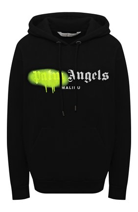 Женский хлопковое худи PALM ANGELS черного цвета по цене 33950 руб., арт. PWBB023S21FLE0071065 | Фото 1 Женский хлопковое худи PALM ANGELS черного цвета, арт. PWBB023S21FLE0071065 | Фото 1