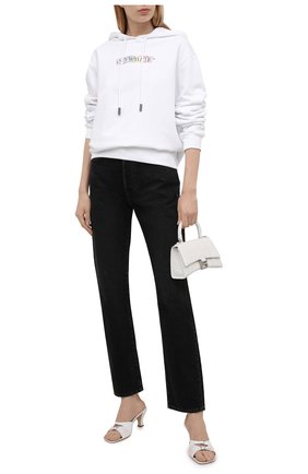Женский хлопковое худи OFF-WHITE белого цвета по цене 45300 руб., арт. 0WBB035S21JER003 | Фото 2 Женский хлопковое худи OFF-WHITE белого цвета, арт. 0WBB035S21JER003 | Фото 2