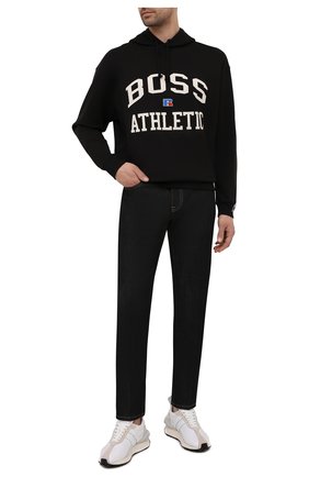 Мужской хлопковое худи boss x russell athletic BOSS черного цвета по цене 16500 руб., арт. 50455955 | Фото 2 Мужской хлопковое худи boss x russell athletic BOSS черного цвета, арт. 50455955 | Фото 2