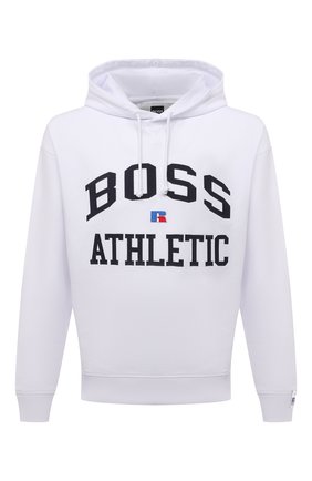 Мужской хлопковое худи boss x russell athletic BOSS белого цвета по цене 16500 руб., арт. 50455955 | Фото 1 Мужской хлопковое худи boss x russell athletic BOSS белого цвета, арт. 50455955 | Фото 1