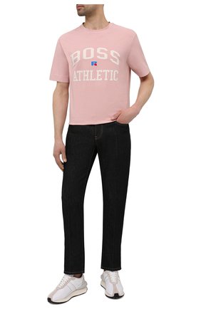 Мужская хлопковая футболка boss x russell athletic BOSS розового цвета по цене 8800 руб., арт. 50457336 | Фото 2 Мужская хлопковая футболка boss x russell athletic BOSS розового цвета, арт. 50457336 | Фото 2