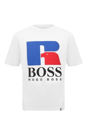 Мужская хлопковая футболка boss x russell athletic BOSS белого цвета по цене 6500 руб., арт. 50457636 | Фото 1 Мужская хлопковая футболка boss x russell athletic BOSS белого цвета, арт. 50457636 | Фото 1