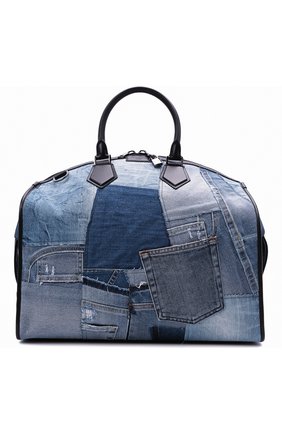 Мужская текстильная дорожная сумка edge DOLCE & GABBANA синего цвета, арт. BM1789/AW347 | Фото 1 (Материал: Текстиль; Ремень/цепочка: На ремешке; Размер: large; Региональные ограничения белый список (Axapta Mercury): RU)
