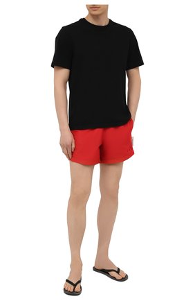 Мужские плавки-шорты OFF-WHITE красного цвета по цене 22300 руб., арт. 0MFA003S21FAB001 | Фото 2 Мужские плавки-шорты OFF-WHITE красного цвета, арт. 0MFA003S21FAB001 | Фото 2 (Мужское Кросс-КТ: плавки-шорты; Материал подклада: Синтетический материал; Материал внешний: Синтетический материал; Принт: Без принта)