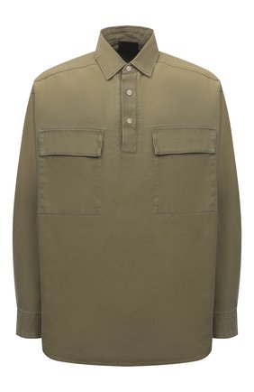 Мужская хлопковая рубашка FEAR OF GOD хаки цвета по цене 54100 руб., арт. FG50-011DUK | Фото 1 Мужская хлопковая рубашка FEAR OF GOD хаки цвета, арт. FG50-011DUK | Фото 1