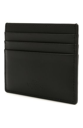 Мужской кожаный футляр для кредитных карт VALENTINO черного цвета, арт. WY2P0S49/LVN | Фото 2 (Материал: Натуральная кожа)