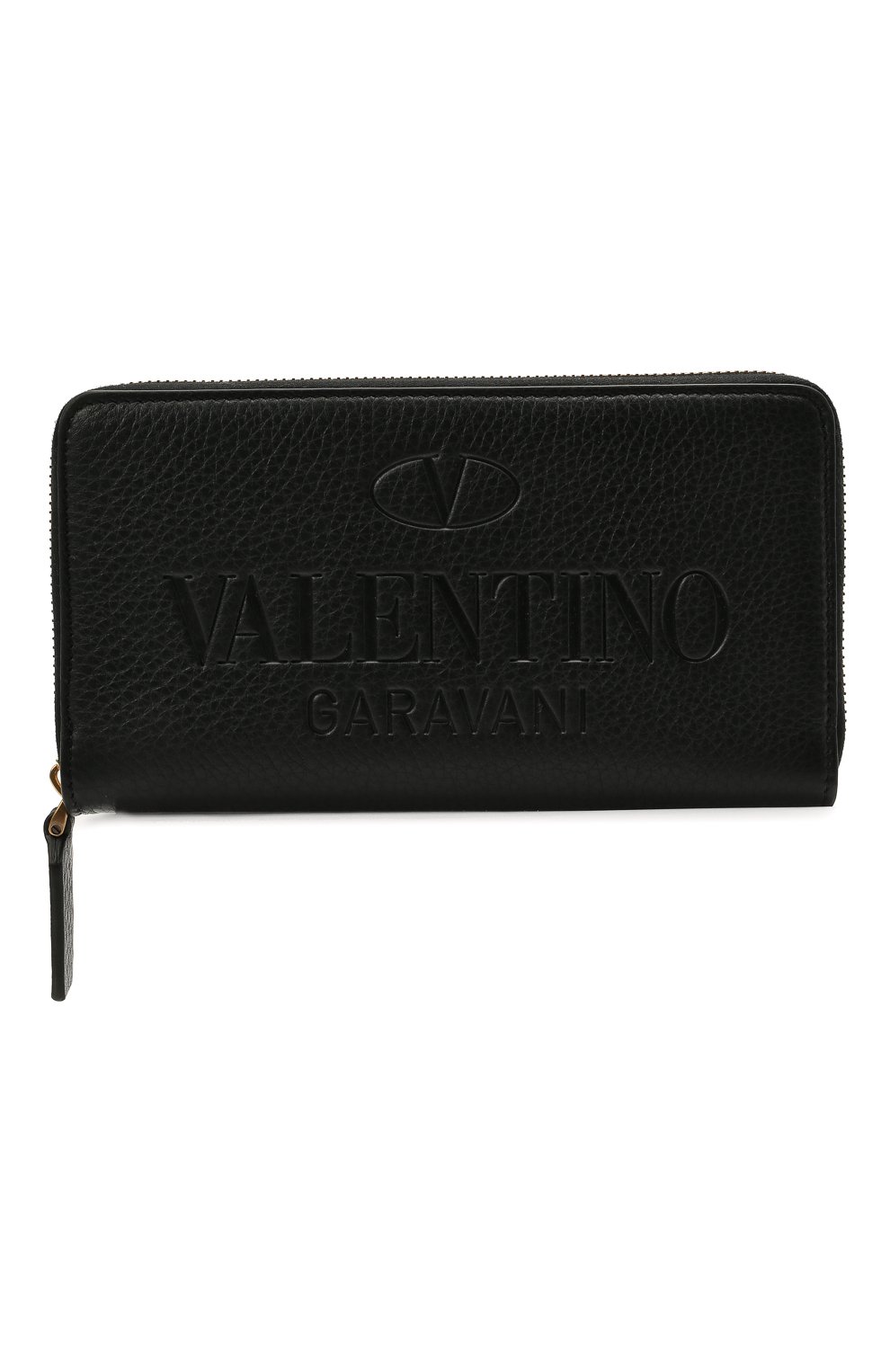 Мужской кожаное портмоне VALENTINO черного цвета, арт. WY2P0570/VXY | Фото 1