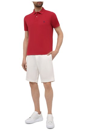 Мужское хлопковое поло POLO RALPH LAUREN красного цвета по цене 9950 руб., арт. 710680784 | Фото 2 Мужское хлопковое поло POLO RALPH LAUREN красного цвета, арт. 710680784 | Фото 2