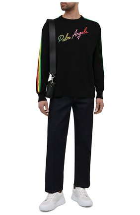 Мужская хлопковый лонгслив PALM ANGELS черного цвета по цене 36800 руб., арт. PMAB016S21JER0011084 | Фото 2 Мужская хлопковый лонгслив PALM ANGELS черного цвета, арт. PMAB016S21JER0011084 | Фото 2