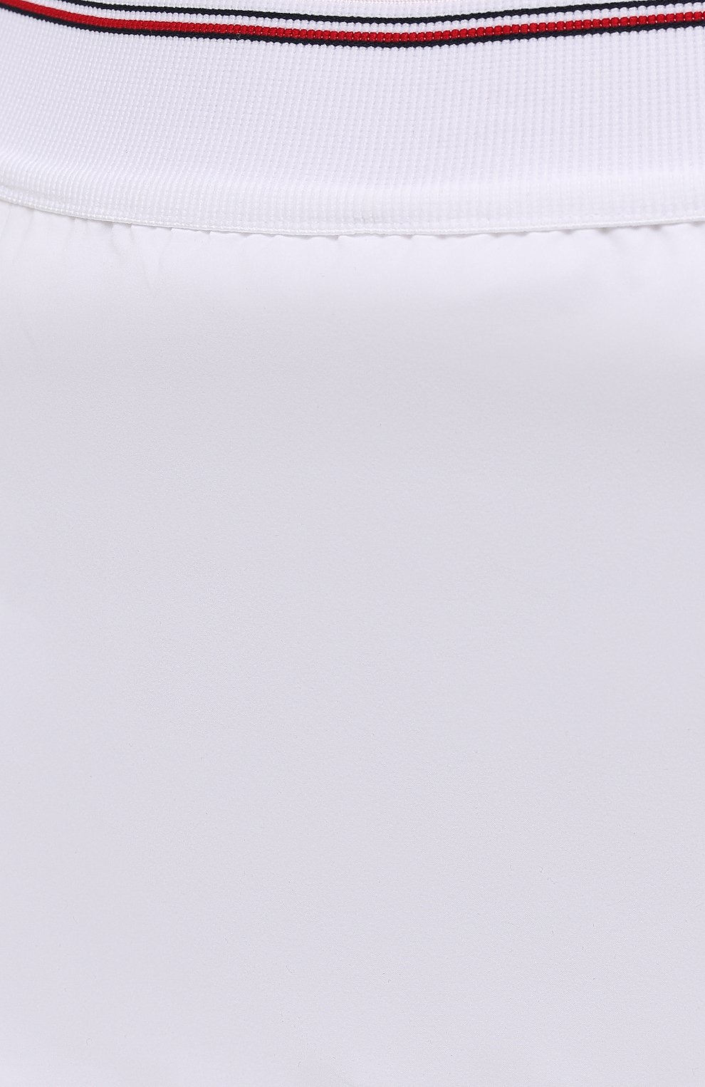 Женская юбка-шорты TOMMY HILFIGER белого цвета, арт. S10S100982 | Фото 5 (Длина Ж (юбки, платья, шорты): Мини; Материал внешний: Синтетический материал; Региональные ограничения белый список (Axapta Mercury): RU; Женское Кросс-КТ: Юбка-одежда, юбка-шорты; Стили: Спорт-шик)