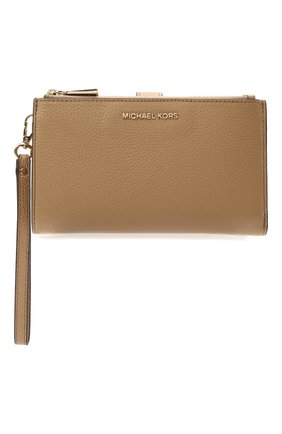 Женские кожаный кошелек jet set MICHAEL MICHAEL KORS бежевого цвета по цене 13500 руб., арт. 34T8TFDW4L | Фото 1 Женские кожаный кошелек jet set MICHAEL MICHAEL KORS бежевого цвета, арт. 34T8TFDW4L | Фото 1