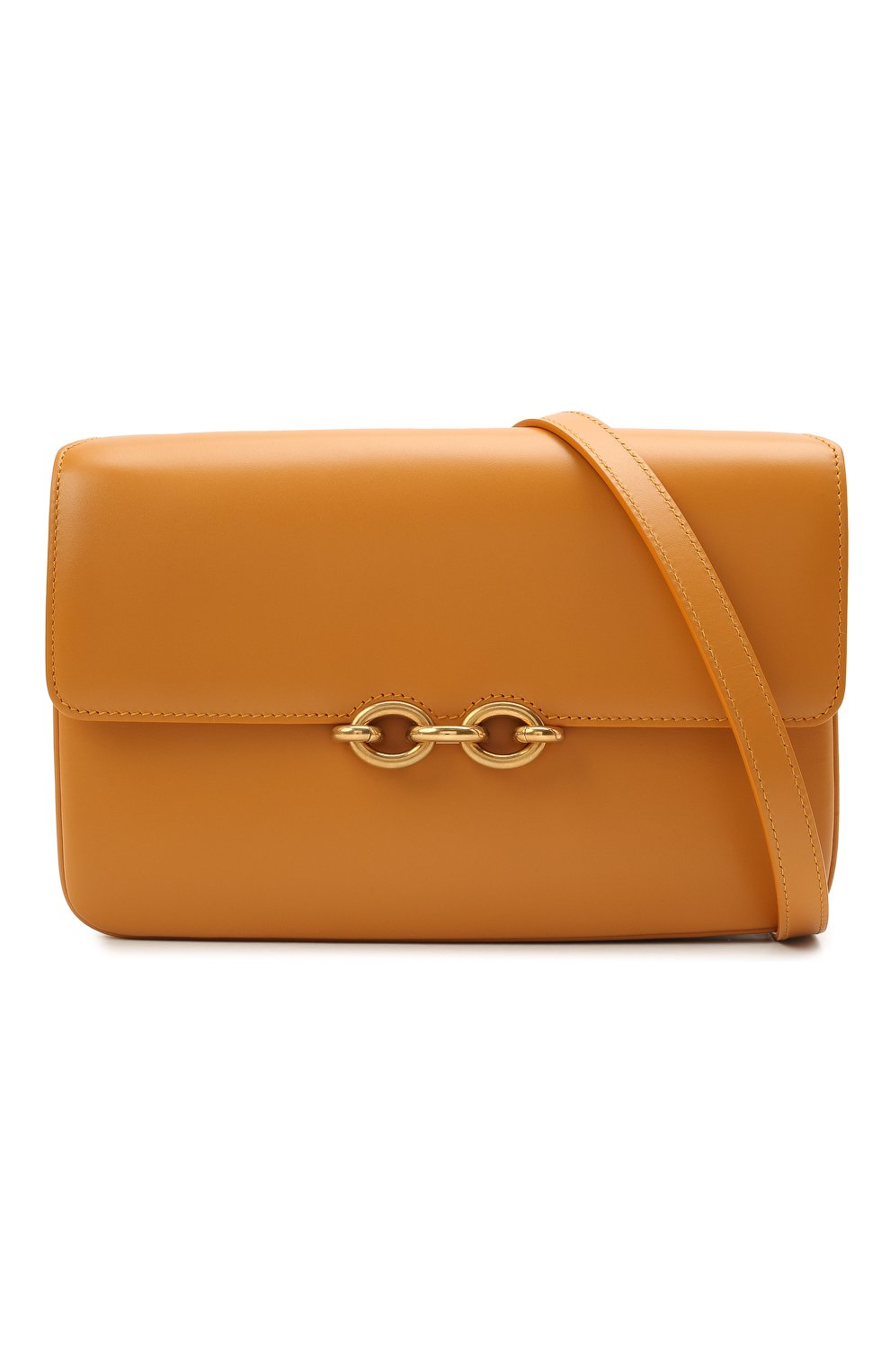 Женская сумка maillon SAINT LAURENT желтого цвета по цене 173500 руб., арт. 649795/2R20W | Фото 5 Женская сумка maillon SAINT LAURENT желтого цвета, арт. 649795/2R20W | Фото 5 (Сумки-технические: Сумки через плечо; Материал: Натуральная кожа; Ремень/цепочка: На ремешке; Размер: small)