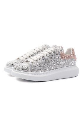 Женские кожаные кеды xl sole ALEXANDER MCQUEEN серебряного цвета по цене 108500 руб., арт. 611697/WHZ39 | Фото 1 Женские кожаные кеды xl sole ALEXANDER MCQUEEN серебряного цвета, арт. 611697/WHZ39 | Фото 1