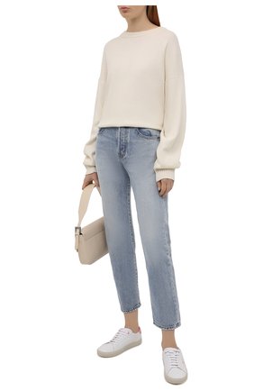 Женские кожаные кеды sl/06 SAINT LAURENT белого цвета по цене 47750 руб., арт. 610649/00NI0 | Фото 2 Женские кожаные кеды sl/06 SAINT LAURENT белого цвета, арт. 610649/00NI0 | Фото 2