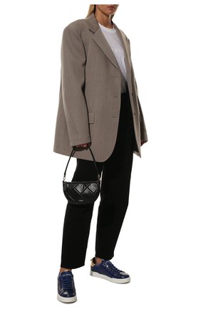 Женские кеды portofino из кожи крокодила DOLCE & GABBANA синего цвета по цене 207500 руб., арт. CK1602/A2W46/CNIL | Фото 2 Женские кеды portofino из кожи крокодила DOLCE & GABBANA синего цвета, арт. CK1602/A2W46/CNIL | Фото 2