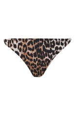 Женский плавки-бикини GANNI леопардового цвета, арт. A3250 | Фото 1 (Женское Кросс-КТ: Раздельные купальники; Материал внешний: Синтетический материал)