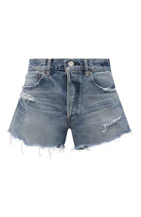 Женские джинсовые шорты MOUSSY голубого цвета по цене 19900 руб., арт. 025ESC11-2700 | Фото 1 Женские джинсовые шорты MOUSSY голубого цвета, арт. 025ESC11-2700 | Фото 1