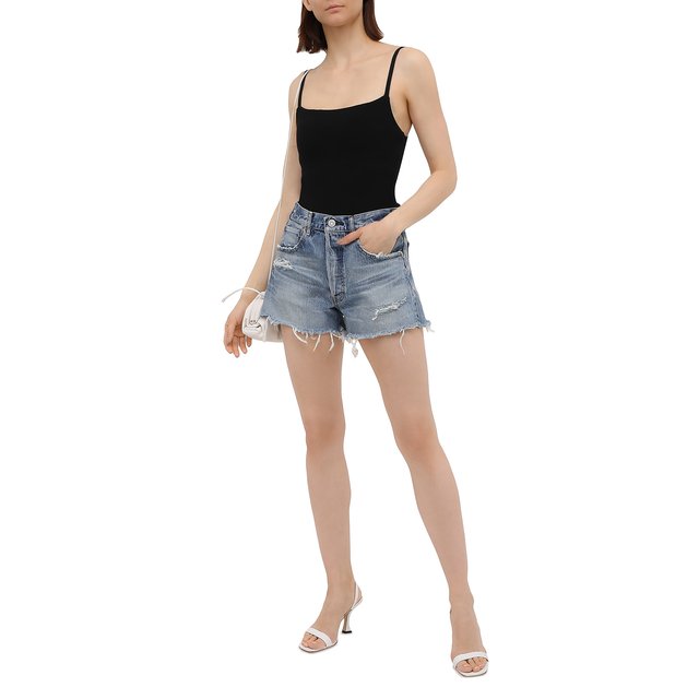 фото Джинсовые шорты moussy