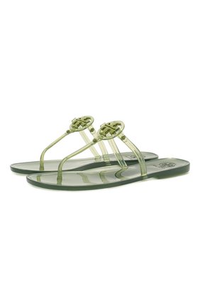 Женские шлепанцы TORY BURCH зеленого цвета по цене 10700 руб., арт. 65039 | Фото 1 Женские шлепанцы TORY BURCH зеленого цвета, арт. 65039 | Фото 1