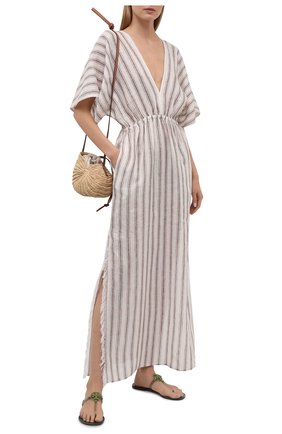 Женские шлепанцы TORY BURCH зеленого цвета по цене 10700 руб., арт. 65039 | Фото 2 Женские шлепанцы TORY BURCH зеленого цвета, арт. 65039 | Фото 2
