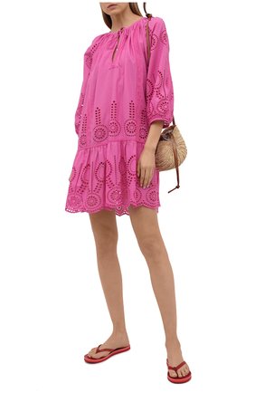 Женские шлепанцы TORY BURCH красного цвета по цене 8995 руб., арт. 76732 | Фото 2 Женские шлепанцы TORY BURCH красного цвета, арт. 76732 | Фото 2