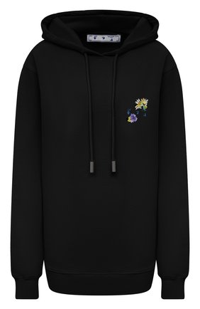 Женский хлопковое худи OFF-WHITE черного цвета по цене 58050 руб., арт. 0WBB035S21JER002 | Фото 1 Женский хлопковое худи OFF-WHITE черного цвета, арт. 0WBB035S21JER002 | Фото 1