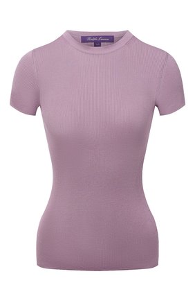 Женская шелковая футболка RALPH LAUREN сиреневого цвета по цене 58850 руб., арт. 290710199 | Фото 1 Женская шелковая футболка RALPH LAUREN сиреневого цвета, арт. 290710199 | Фото 1