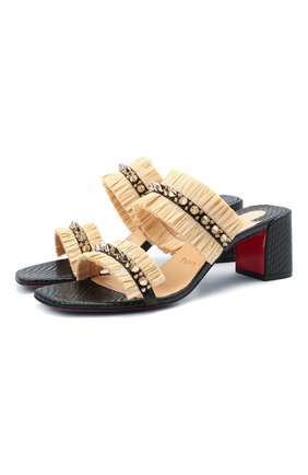 Женские кожаные мюли marivodou 55 CHRISTIAN LOUBOUTIN черного цвета по цене 66650 руб., арт. 1210524/MARIV0D0U 55 | Фото 1 Женские кожаные мюли marivodou 55 CHRISTIAN LOUBOUTIN черного цвета, арт. 1210524/MARIV0D0U 55 | Фото 1