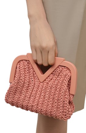 Женская сумка small point BOTTEGA VENETA светло-розового цвета по цене 399500 руб., арт. 658654/V0T21 | Фото 2 Женская сумка small point BOTTEGA VENETA светло-розового цвета, арт. 658654/V0T21 | Фото 2