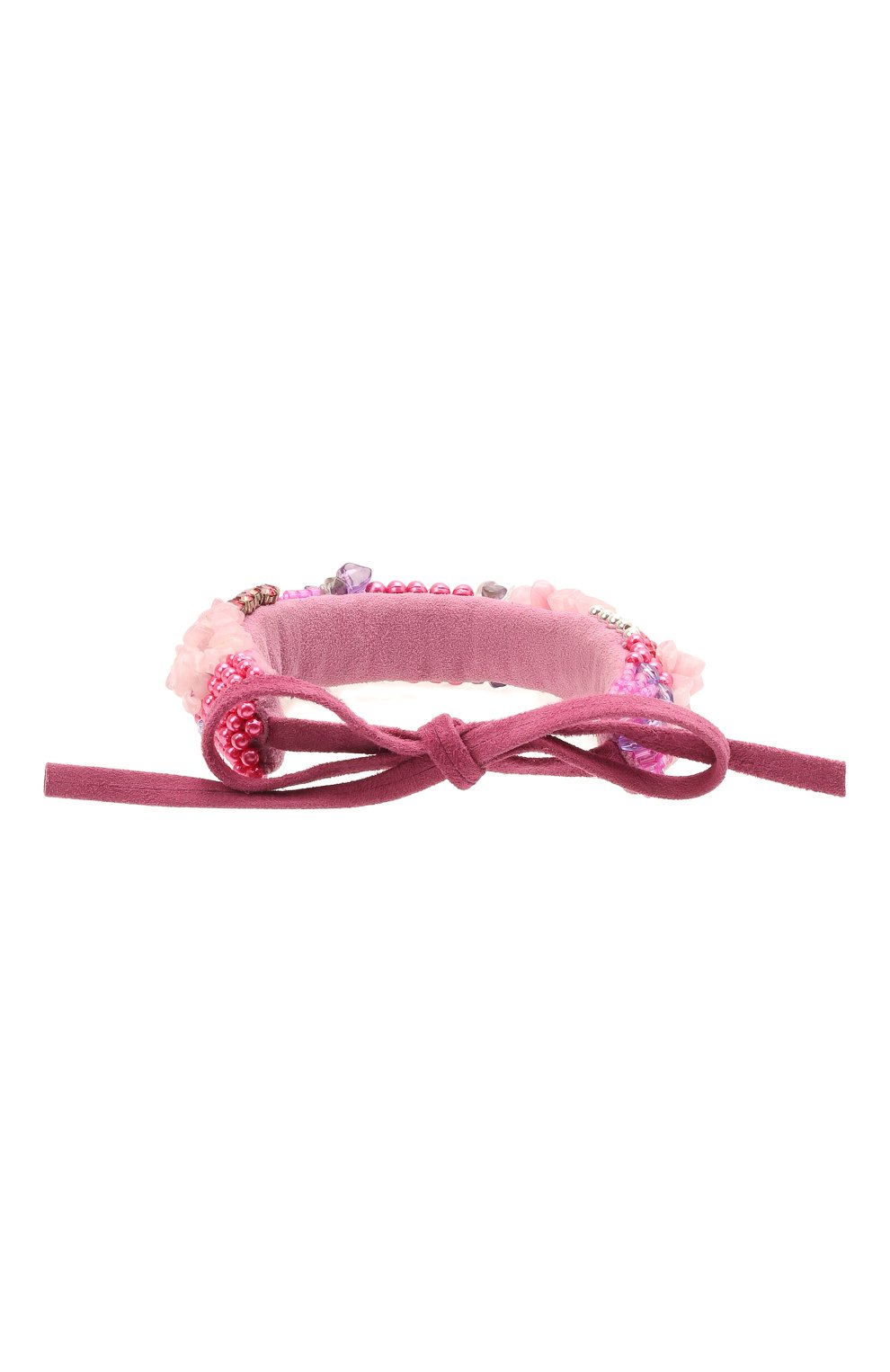 Женский браслет ISABEL MARANT розового цвета, арт. BR0802-21E015B | Фото 2 (Материал: Текстиль)