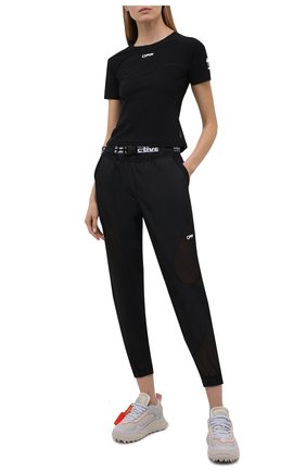 Женские джоггеры OFF-WHITE черного цвета по цене 29150 руб., арт. 0WVI011V21FAB001 | Фото 2 Женские джоггеры OFF-WHITE черного цвета, арт. 0WVI011V21FAB001 | Фото 2