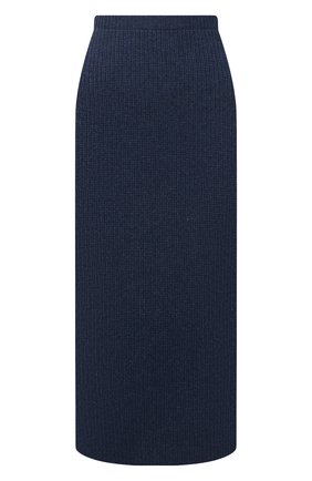 Женская кашемировая юбка LORO PIANA темно-синего цвета по цене 150500 руб., арт. FAL7531 | Фото 1 Женская кашемировая юбка LORO PIANA темно-синего цвета, арт. FAL7531 | Фото 1 (Материал внешний: Кашемир, Шерсть; Женское Кросс-КТ: Юбка-одежда; Длина Ж (юбки, платья, шорты): Миди; Стили: Кэжуэл; Кросс-КТ: Трикотаж)