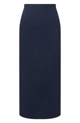 Женская кашемировая юбка LORO PIANA темно-синего цвета по цене 174500 руб., арт. FAL7531 | Фото 1