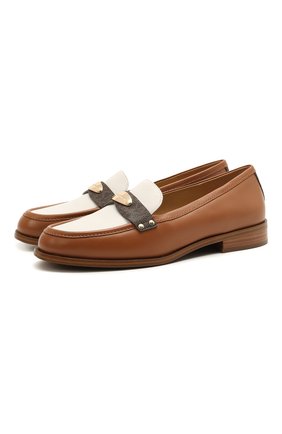Женские кожаные лоферы finley MICHAEL MICHAEL KORS коричневого цвета по цене 16800 руб., арт. 40S1FIFS4L | Фото 1 Женские кожаные лоферы finley MICHAEL MICHAEL KORS коричневого цвета, арт. 40S1FIFS4L | Фото 1