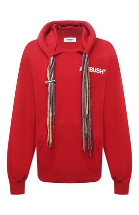 Мужской хлопковое худи AMBUSH красного цвета по цене 66250 руб., арт. BMBB003S21FLE001 | Фото 1 Мужской хлопковое худи AMBUSH красного цвета, арт. BMBB003S21FLE001 | Фото 1