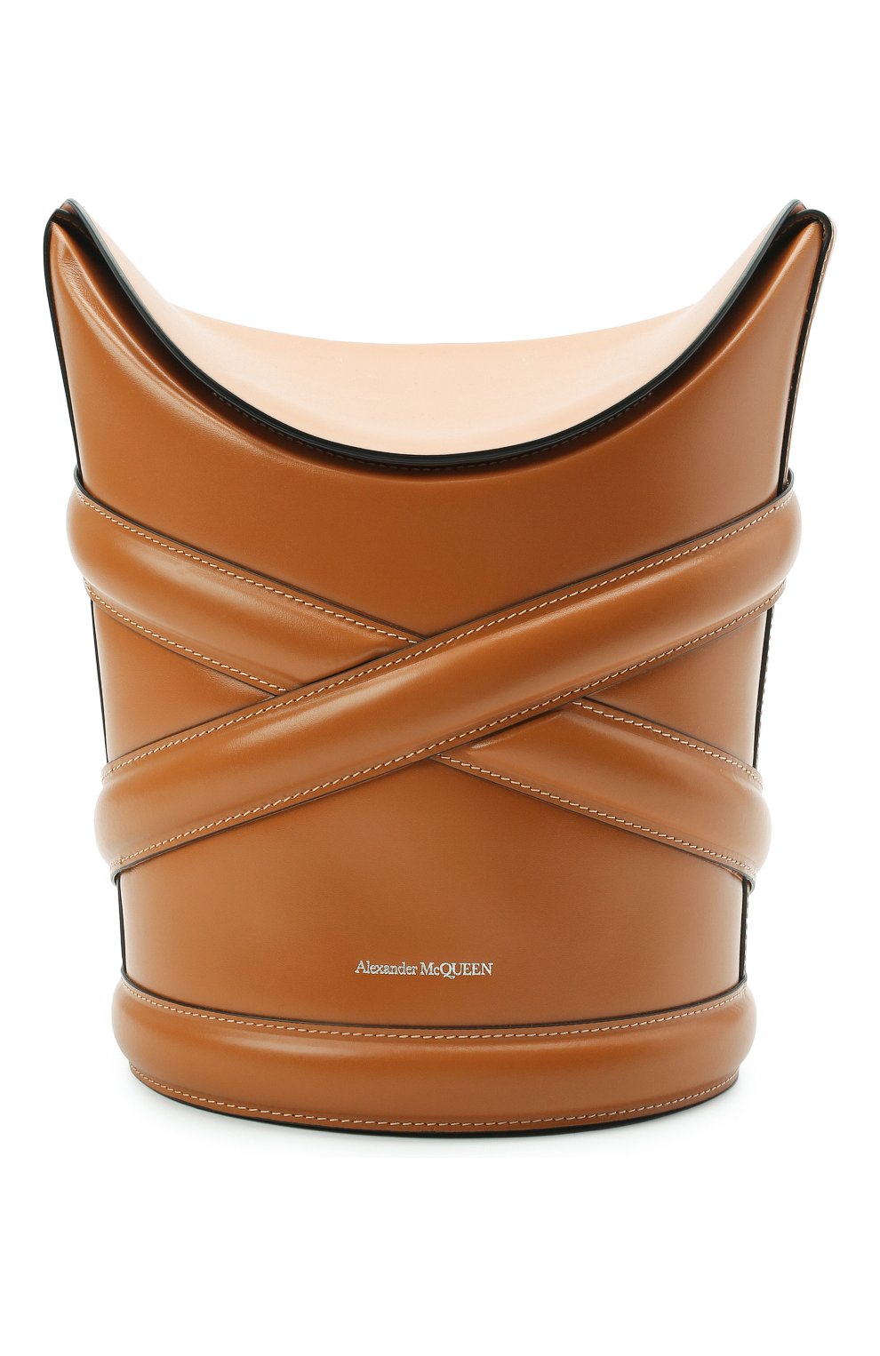 Женская сумка curve ALEXANDER MCQUEEN светло-коричневого цвета, арт. 656468/1YB40 | Фото 1