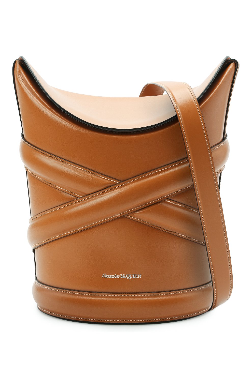 Женская сумка curve ALEXANDER MCQUEEN светло-коричневого цвета по цене 133500 руб., арт. 656468/1YB40 | Фото 5 Женская сумка curve ALEXANDER MCQUEEN светло-коричневого цвета, арт. 656468/1YB40 | Фото 5