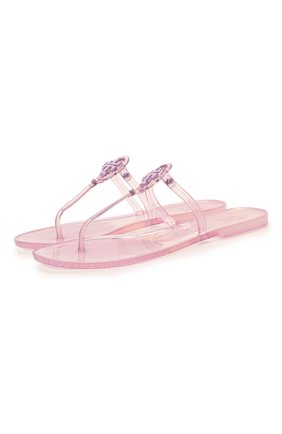 Женские шлепанцы TORY BURCH светло-розового цвета по цене 10700 руб., арт. 65039 | Фото 1 Женские шлепанцы TORY BURCH светло-розового цвета, арт. 65039 | Фото 1