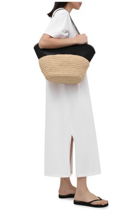 Женские резиновые шлепанцы OFF-WHITE черного цвета по цене 8700 руб., арт. 0WIA219S21PLA0011000 | Фото 2 Женские резиновые шлепанцы OFF-WHITE черного цвета, арт. 0WIA219S21PLA0011000 | Фото 2