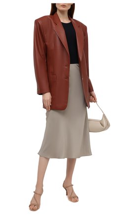 Женские кожаные босоножки tasha MICHAEL MICHAEL KORS бежевого цвета по цене 13400 руб., арт. 40S0TAMS1L | Фото 2 Женские кожаные босоножки tasha MICHAEL MICHAEL KORS бежевого цвета, арт. 40S0TAMS1L | Фото 2