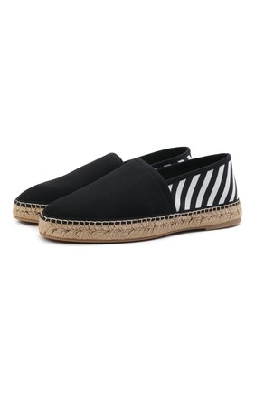 Мужские текстильные эспадрильи OFF-WHITE черного цвета по цене 26400 руб., арт. 0MIB002S21FAB0011001 | Фото 1 Мужские текстильные эспадрильи OFF-WHITE черного цвета, арт. 0MIB002S21FAB0011001 | Фото 1