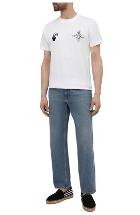 Мужские текстильные эспадрильи OFF-WHITE черного цвета по цене 26400 руб., арт. 0MIB002S21FAB0011001 | Фото 2 Мужские текстильные эспадрильи OFF-WHITE черного цвета, арт. 0MIB002S21FAB0011001 | Фото 2