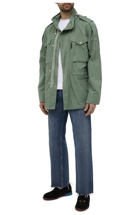 Мужские замшевые пенни-лоферы OFF-WHITE черного цвета по цене 68400 руб., арт. 0MIF005S21LEA0011045 | Фото 2 Мужские замшевые пенни-лоферы OFF-WHITE черного цвета, арт. 0MIF005S21LEA0011045 | Фото 2