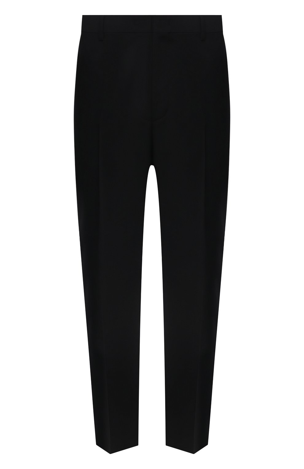 Мужские шерстяные брюки VALENTINO черного цвета, арт. WV3RBG8125S | Фото 1 (Материал внешний: Шерсть; Длина (брюки, джинсы): Стандартные; Случай: Повседневный; Стили: Минимализм)