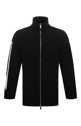 Мужской шерстяной кардиган VALENTINO черного цвета по цене 151500 руб., арт. WV3KE01K7ME | Фото 1 Мужской шерстяной кардиган VALENTINO черного цвета, арт. WV3KE01K7ME | Фото 1