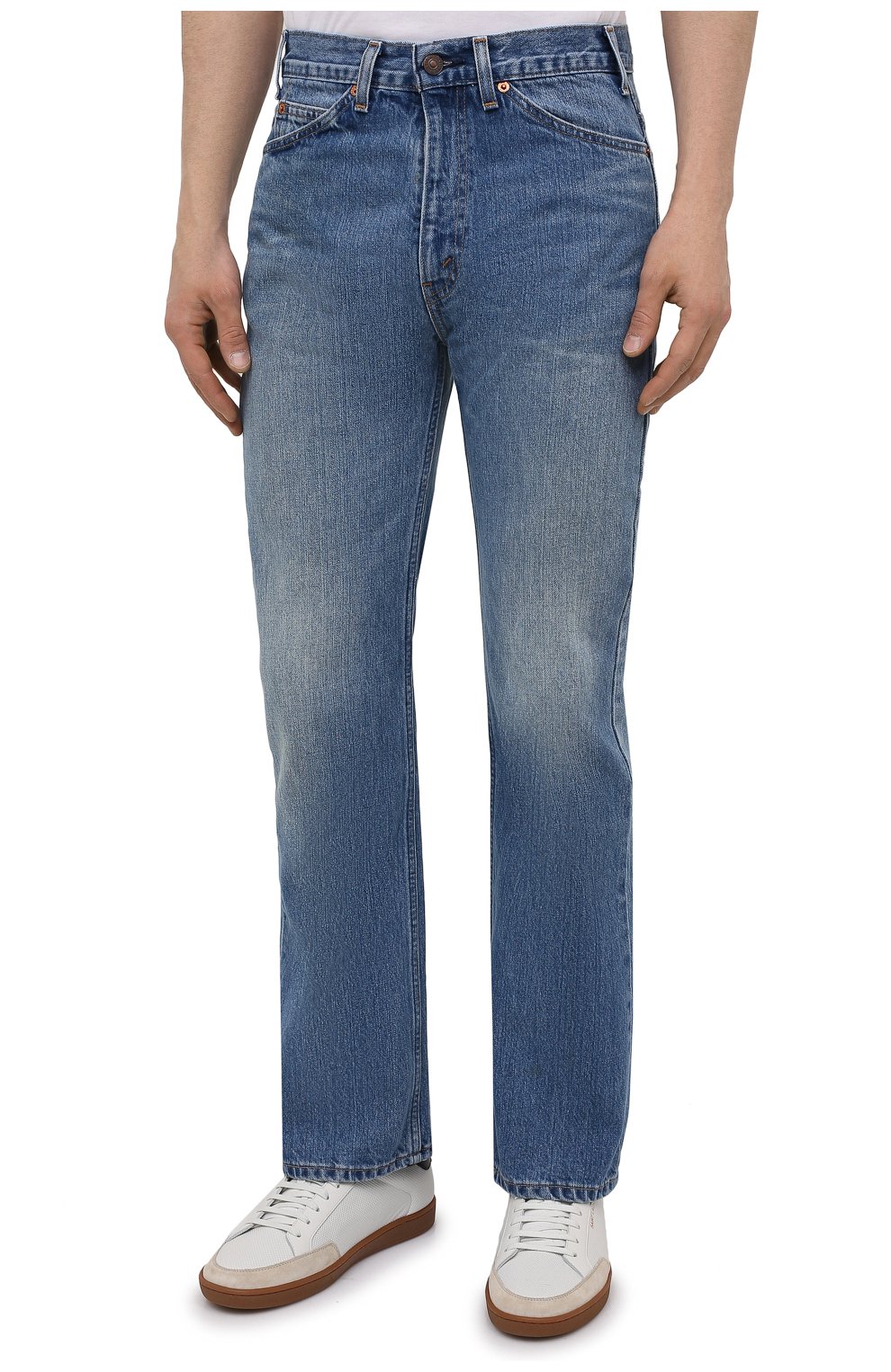 Мужские синие джинсы valentino x levi's VALENTINO — купить за 84300 руб. в  интернет-магазине ЦУМ, арт. VV0DD01G7FJ