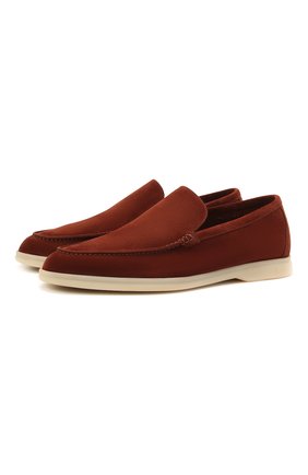 Мужские замшевые лоферы summer walk LORO PIANA коричневого цвета по цене 63900 руб., арт. FAE8124 | Фото 1 Мужские замшевые лоферы summer walk LORO PIANA коричневого цвета, арт. FAE8124 | Фото 1