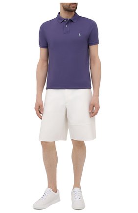 Мужское хлопковое поло POLO RALPH LAUREN фиолетового цвета по цене 9950 руб., арт. 710680784 | Фото 2 Мужское хлопковое поло POLO RALPH LAUREN фиолетового цвета, арт. 710680784 | Фото 2